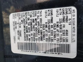 2020 Nissan Rogue SV z VIN JN8AT2MT6LW004605, wystawiony jako IAAI lot #42429525 z przebiegiem 87 349 mil mil oraz . Historia ofert i sprzedaży dostępna na DreamBid. Obrazek 9.