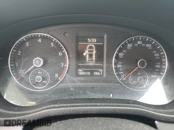 2012 Volkswagen Passat SE с VIN 1VWBP7A39CC096748, выставлен на аукционе Copart как лот 58834415 с пробегом 189 119 миль миль и На запчасти • Non repairable. История ставок и продаж доступна на DreamBid. Изображение 9.