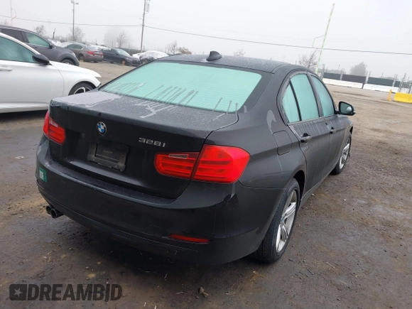 2014 BMW 3 Series 328i with VIN WBA3C1C55EK113128, listed as a IAAI auction lot 41259472 with 82,798 mi miles. Bid and sale history available at carsss.com. Image 4.