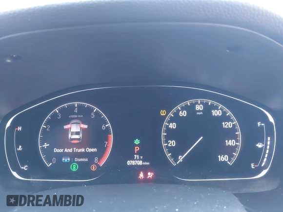 2019 Honda Accord Sport with VIN 1HGCV1F31KA082048, listed as a IAAI auction lot 41986189 with 78,708 mi miles and . Bid and sale history available at DreamBid. Image 7.