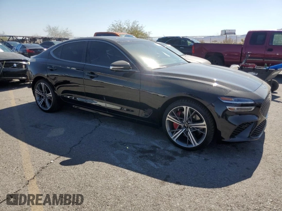 2024 Genesis G70 Sport Advanced with VIN KMTG54SE3RU137375, listed as a Copart auction lot 73545274 with 1,702 mi miles and Salvage Title. Bid and sale history available at DreamBid. Image 4.