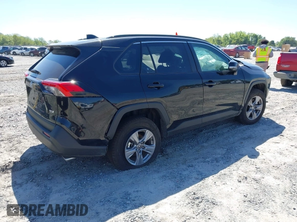 2025 Toyota RAV4 XLE with VIN 2T3W1RFV1SC307210, listed as a IAAI auction lot 42029879 with 1 mi miles. Bid and sale history available at carsss.com. Image 4.