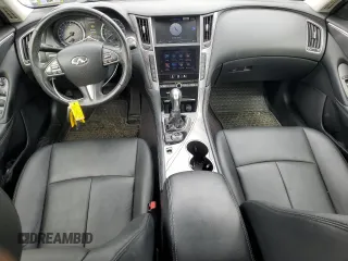 2017 Infiniti Q50 2.0t with VIN JN1CV7AR7HM681897, listed as a Copart auction lot 46796305 with 89,853 mi miles and Salvage Title. Bid and sale history available at carsss.com. Image 8.