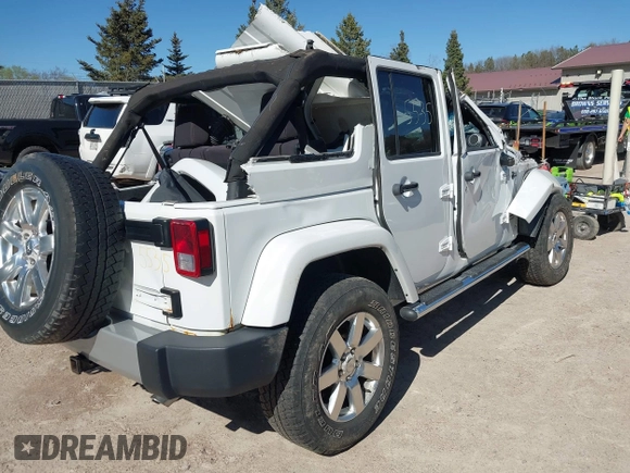 2013 Jeep Wrangler Unlimited Moab with VIN 1C4HJWEG7DL569862, listed as a IAAI auction lot 42095535 with Not provided miles and . Bid and sale history available at DreamBid. Image 4.