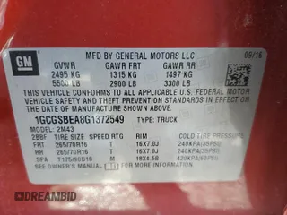 2016 Chevrolet Colorado 2WD WT z VIN 1GCGSBEA8G1372549, wystawiony jako Copart lot #43531895 z przebiegiem 110 164 mil mil oraz Szkoda całkowita • Salvage title. Historia ofert i sprzedaży dostępna na DreamBid. Obrazek 14.
