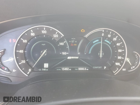 2019 BMW 5 Series 530e with VIN WBAJA9C57KB254080, listed as a Copart auction lot 63315805 with 15,492 mi miles and Clean title. Bid and sale history available at DreamBid. Image 9.