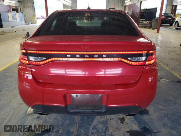2013 Dodge Dart GT with VIN 1C3CDFCB7DD329363, listed as a Copart auction lot 57789405 with 120,892 mi miles and Salvage title. Bid and sale history available at DreamBid. Image 6.