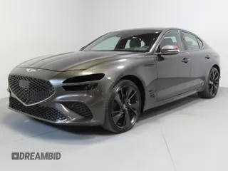 2023 Genesis G70 2.0T with VIN KMTG34TA4PU135150, listed as a Copart auction lot 52994415 with 19,794 mi miles and Salvage title. Bid and sale history available at DreamBid. Image 2.