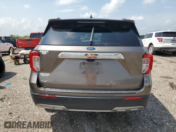 2021 Ford Explorer XLT with VIN 1FMSK7DH2MGA04636, listed as a Copart auction lot 54262005 with 55,575 mi miles and Salvage Title. Bid and sale history available at carsss.com. Image 6.
