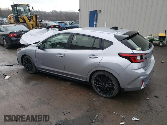 2024 Subaru Impreza RS with VIN JF1GUHJC0R8318912, listed as a Copart auction lot 81562764 with 13,907 mi miles and Salvage Title. Bid and sale history available at carsss.com. Image 2.