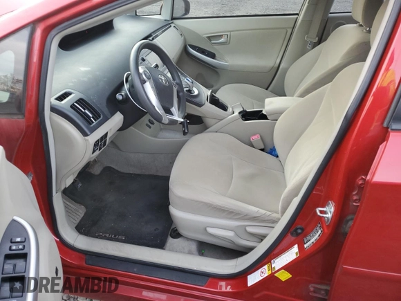 2011 Toyota Prius I with VIN JTDKN3DU7B0288286, listed as a Copart auction lot 84016694 with 210,458 mi miles and Salvage Title. Bid and sale history available at DreamBid. Image 7.
