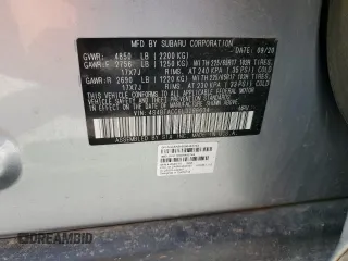 2020 Subaru Outback Premium с VIN 4S4BTACC6L3266634, выставлен на аукционе Copart как лот 51995955 с пробегом 94 399 миль миль и Списание • Salvage title. История ставок и продаж доступна на DreamBid. Изображение 13.