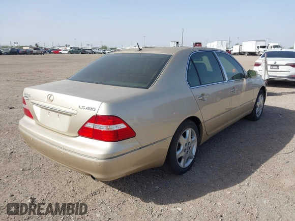 2005 Lexus LS 430 z VIN JTHBN36F655004313, wystawiony jako IAAI lot #41732745 z przebiegiem 133 928 mil mil oraz . Historia ofert i sprzedaży dostępna na DreamBid. Obrazek 4.