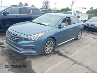 2017 Hyundai Sonata Sport with VIN 5NPE34AF2HH562729, listed as a IAAI auction lot 41941388 with 123,770 mi miles. Bid and sale history available at carsss.com. Image 16.