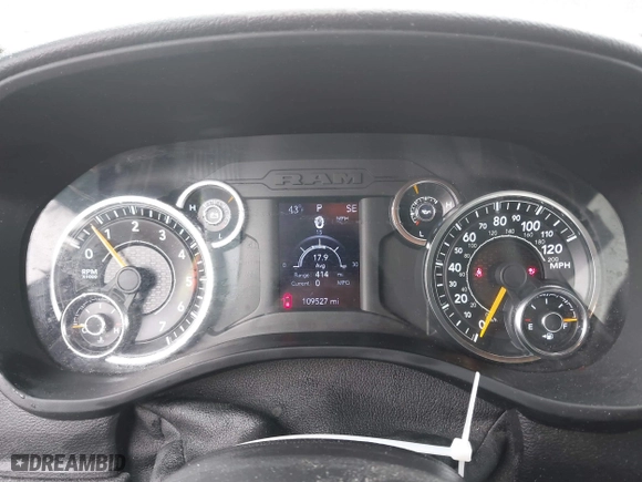2021 Ram 1500 Big Horn with VIN 1C6SRFBT9MN559538, listed as a IAAI auction lot 41685007 with 109,527 mi miles. Bid and sale history available at carsss.com. Image 7.