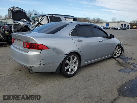 2004 Acura TSX w/Navigation with VIN JH4CL96914C045076, listed as a Copart auction lot 45740905 with 119,878 mi miles and Salvage Title. Bid and sale history available at carsss.com. Image 3.