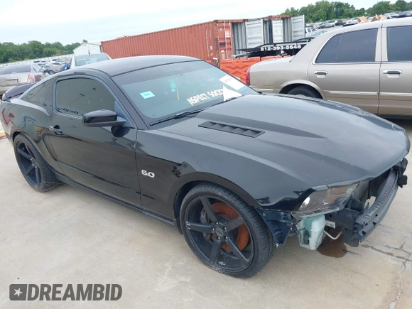 2011 Ford Mustang GT with VIN 1ZVBP8CF5B5150580, listed as a IAAI auction lot 39735125 with 95,737 mi miles. Bid and sale history available at carsss.com. Image 1.