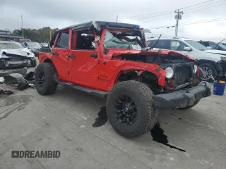 2015 Jeep Wrangler Unlimited Sport with VIN 1C4BJWDG3FL545083, listed as a Copart auction lot 73192874 with Not provided miles and Salvage title. Bid and sale history available at DreamBid. Image 4.
