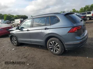 2022 Volkswagen Tiguan S with VIN 3VV0B7AX7NM173857, listed as a Copart auction lot 58382565 with 14,586 mi miles and Salvage title. Bid and sale history available at DreamBid. Image 2.