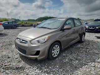 2014 Hyundai Accent GLS with VIN KMHCT4AE8EU591213, listed as a Copart auction lot 62878885 with 132,832 mi miles and Salvage title. Bid and sale history available at DreamBid. Image 1.