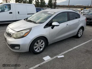 2014 Kia Rio EX with VIN KNADN4A30E6353469, listed as a Copart auction lot 43788955 with 156,096 mi miles and Salvage Title. Bid and sale history available at carsss.com. Image 1.