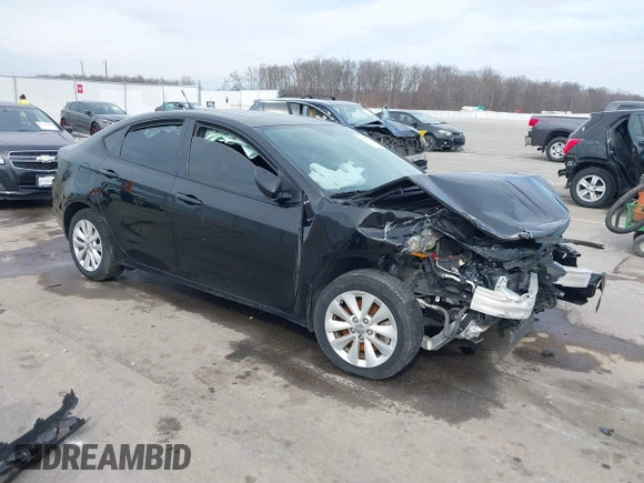2014 Dodge Dart SXT with VIN 1C3CDFBB9ED833593, listed as a IAAI auction lot 41705243 with 148,810 mi miles. Bid and sale history available at carsss.com. Image 1.