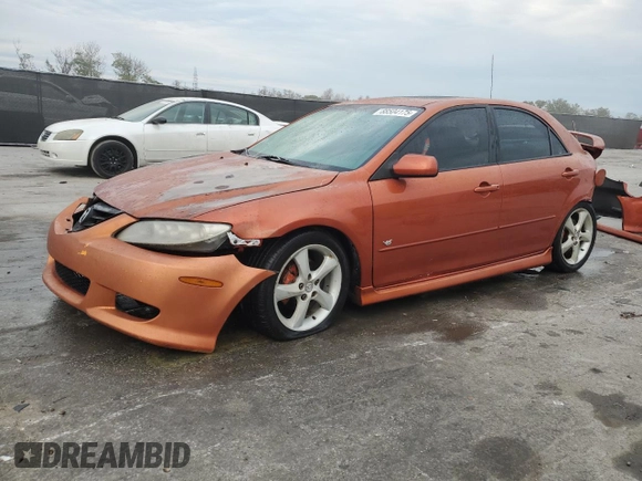 2005 Mazda 6 Sport S with VIN 1YVHP80D555M05050, listed as a Copart auction lot 88504175 with 177,825 mi miles and Salvage Title. Bid and sale history available at DreamBid. Image 1.
