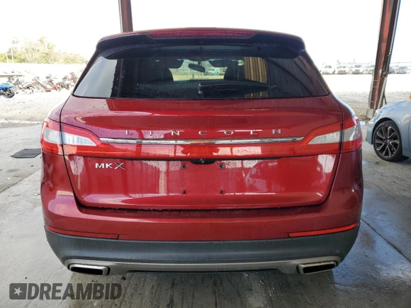 2016 Lincoln MKX Premiere with VIN 2LMTJ6JR1GBL31799, listed as a Copart auction lot 85474574 with 107,247 mi miles and Salvage Title. Bid and sale history available at carsss.com. Image 6.