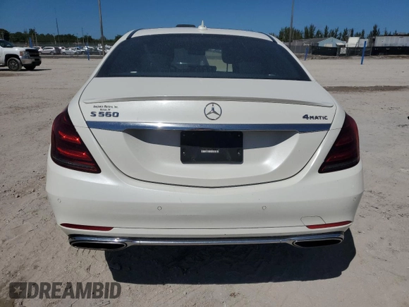 2018 Mercedes-Benz S 560 with VIN WDDUG8GB5JA391893, listed as a Copart auction lot 49746935 with 34,201 mi miles and Salvage Title. Bid and sale history available at carsss.com. Image 6.