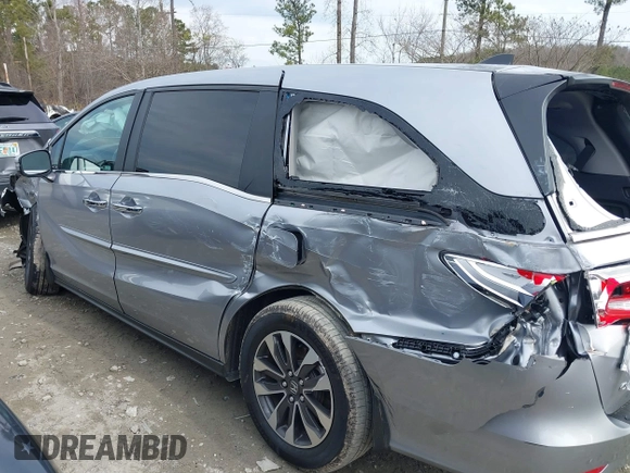 2022 Honda Odyssey EX-L with VIN 5FNRL6H72NB059451, listed as a IAAI auction lot 41454609 with 47,830 mi miles and . Bid and sale history available at DreamBid. Image 13.