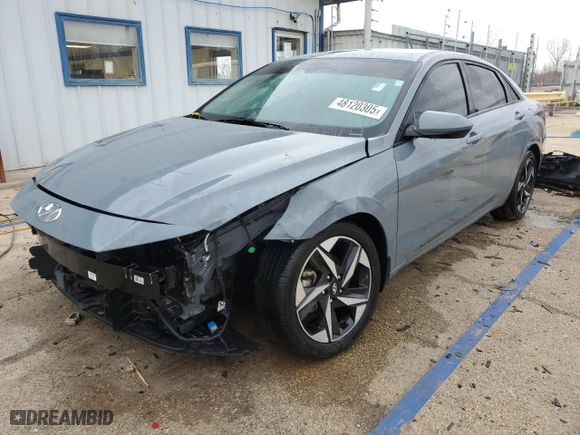 2023 Hyundai Elantra SEL with VIN KMHLS4AG1PU409617, listed as a Copart auction lot 48120305 with 36,682 mi miles and Salvage Title. Bid and sale history available at carsss.com. Image 1.