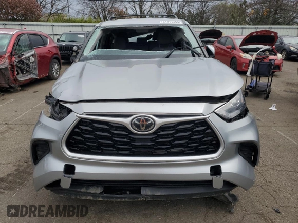 2020 Toyota Highlander L with VIN 5TDCZRAH2LS507172, listed as a Copart auction lot 51814455 with 46,827 mi miles and Salvage title. Bid and sale history available at DreamBid. Image 5.
