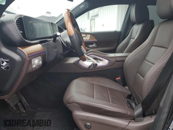 2021 Mercedes-Benz GLS 450 with VIN 4JGFF5KE7MA529553, listed as a Copart auction lot 39989374 with 34,459 mi miles and . Bid and sale history available at DreamBid. Image 7.