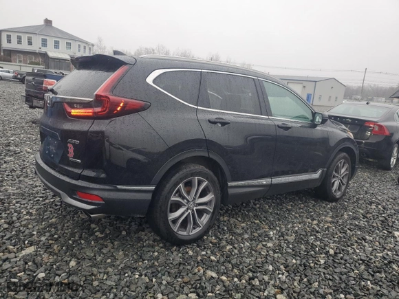 2020 Honda CR-V Touring with VIN 2HKRW2H98LH621837, listed as a Copart auction lot 51581035 with 76,973 mi miles and Salvage Title. Bid and sale history available at carsss.com. Image 3.