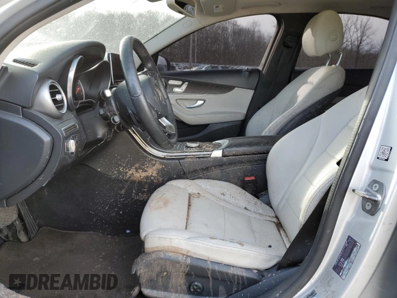 2017 Mercedes-Benz C with VIN NJ1266E, listed as a Copart auction lot 47174515 with Not provided miles and Salvage title. Bid and sale history available at DreamBid. Image 7.