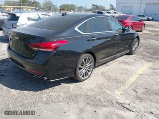 2015 Hyundai Genesis 5.0L with VIN KMHGN4JF0FU081945, listed as a IAAI auction lot 41547186 with 134,956 mi miles. Bid and sale history available at carsss.com. Image 4.