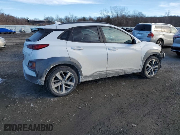 2021 Hyundai Kona Limited with VIN KM8K33A59MU731032, listed as a Copart auction lot 42629525 with 73,566 mi miles and Salvage Title. Bid and sale history available at carsss.com. Image 3.