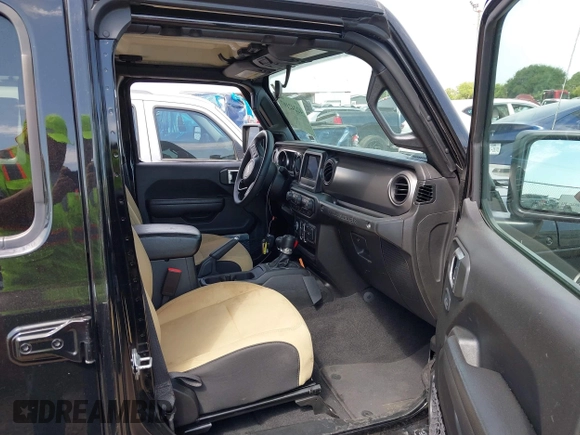 2023 Jeep Wrangler Sport S with VIN 1C4HJXDN6PW599895, listed as a IAAI auction lot 42242107 with 53,980 mi miles and . Bid and sale history available at DreamBid. Image 5.