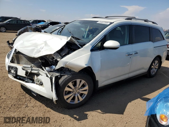 2016 Honda Odyssey with VIN 5FNRL5H62GB143676, listed as a Copart auction lot 54407205 with 113,423 mi miles and Salvage Title. Bid and sale history available at DreamBid. Image 1.