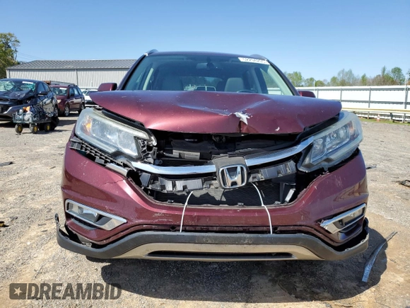 2015 Honda CR-V EX-L with VIN 2HKRM4H73FH638405, listed as a Copart auction lot 52294205 with 102,984 mi miles and Salvage Title. Bid and sale history available at carsss.com. Image 5.