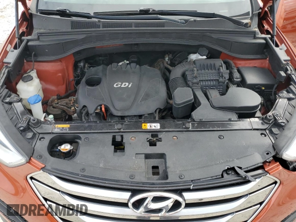 2016 Hyundai Santa Fe z VIN 5XYZTDLB7GG346554, wystawiony jako Copart lot #56898045 z przebiegiem 84 915 mil mil oraz Szkoda całkowita • Salvage title. Historia ofert i sprzedaży dostępna na DreamBid. Obrazek 12.