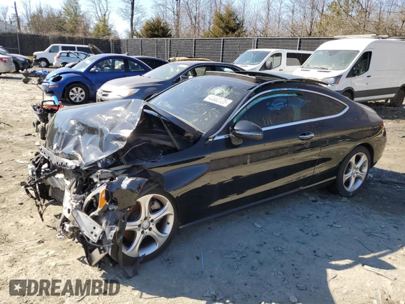 2017 Mercedes-Benz C 300 with VIN WDDWJ4KB6HF452935, listed as a Copart auction lot 46582135 with Not Provided miles and Salvage Title. Bid and sale history available at DreamBid. Image 1.