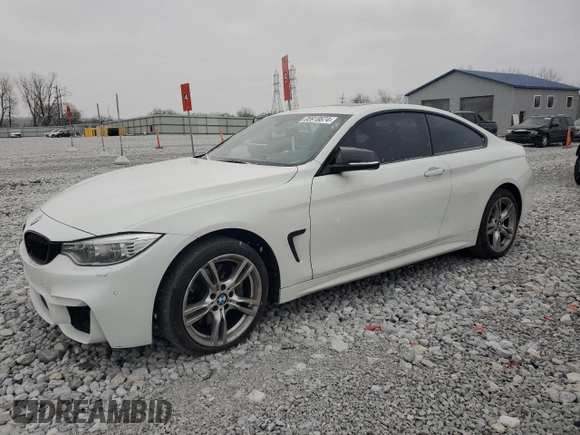 2016 BMW 4 Series 435i xDrive with VIN WBA3R5C55GK373361, listed as a Copart auction lot 85918674 with Not provided miles and Salvage title. Bid and sale history available at DreamBid. Image 1.