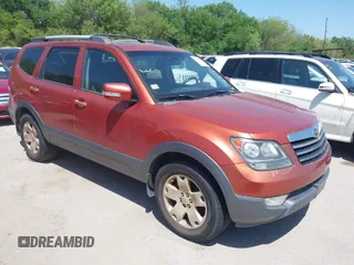 2009 Kia Borrego EX with VIN KNDJJ742X95020813, listed as a IAAI auction lot 41995734 with 215,314 mi miles and . Bid and sale history available at DreamBid. Image 1.