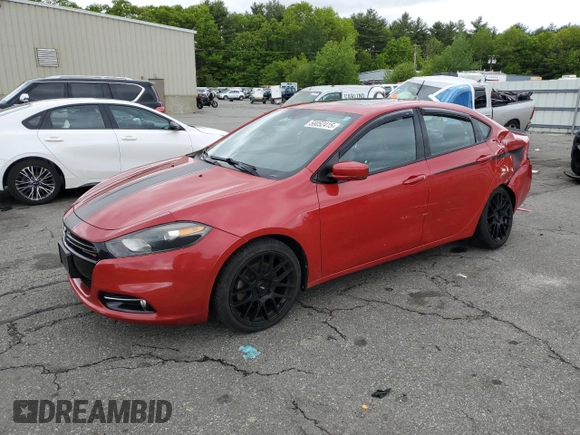 2014 Dodge Dart GT with VIN 1C3CDFEB0ED918902, listed as a Copart auction lot 58052415 with 62,167 mi miles and Salvage title. Bid and sale history available at DreamBid. Image 1.
