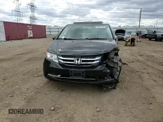 2015 Honda Odyssey EX-L with VIN 5FNRL5H61FB116578, listed as a Copart auction lot 53251415 with 148,497 mi miles and Salvage Title. Bid and sale history available at DreamBid. Image 12.