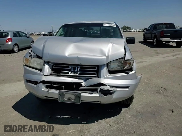 2007 Honda Ridgeline RT with VIN 2HJYK16267H517302, listed as a Copart auction lot 57607935 with Not provided miles and Salvage title. Bid and sale history available at DreamBid. Image 14.