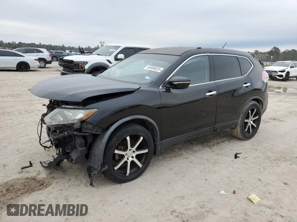 2015 Nissan Rogue S with VIN KNMAT2MT9FP511816, listed as a Copart auction lot 46486825 with 139,709 mi miles and Salvage Title. Bid and sale history available at DreamBid. Image 1.