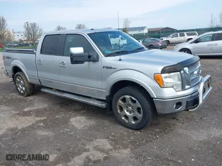 2010 Ford F-150 XL with VIN 1FTFW1EV3AFA00575, listed as a IAAI auction lot 42107788 with 154,621 mi miles. Bid and sale history available at carsss.com. Image 1.