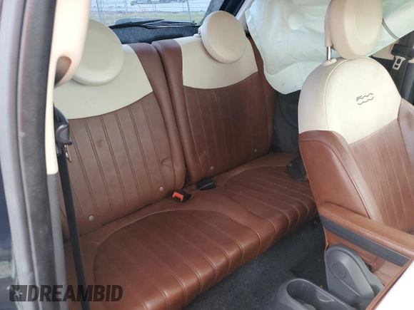 2013 FIAT 500 Lounge with VIN 3C3CFFCR2DT572208, listed as a Copart auction lot 52073205 with 83,822 mi miles and Salvage title. Bid and sale history available at DreamBid. Image 10.